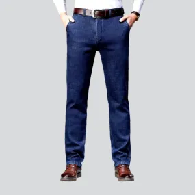 Dark tapered jeans
 for men