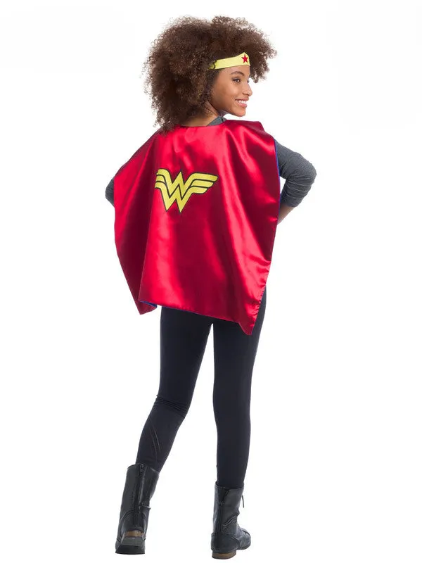 Dc Comics Wonder Woman Girls Cape Set