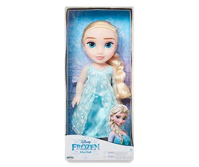 Disney Frozen Elsa Toddler Doll, with Movie Inspired & Outfit, Shoes & Braided Hair Style - Approximately 14" Tall ( Random Style Pick)