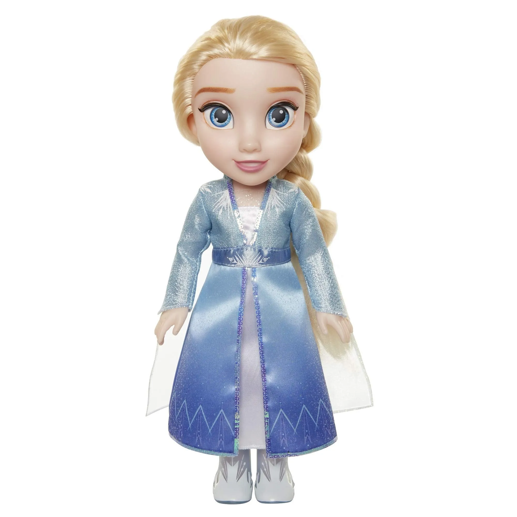 Disney Frozen Elsa Toddler Doll, with Movie Inspired & Outfit, Shoes & Braided Hair Style - Approximately 14" Tall ( Random Style Pick)