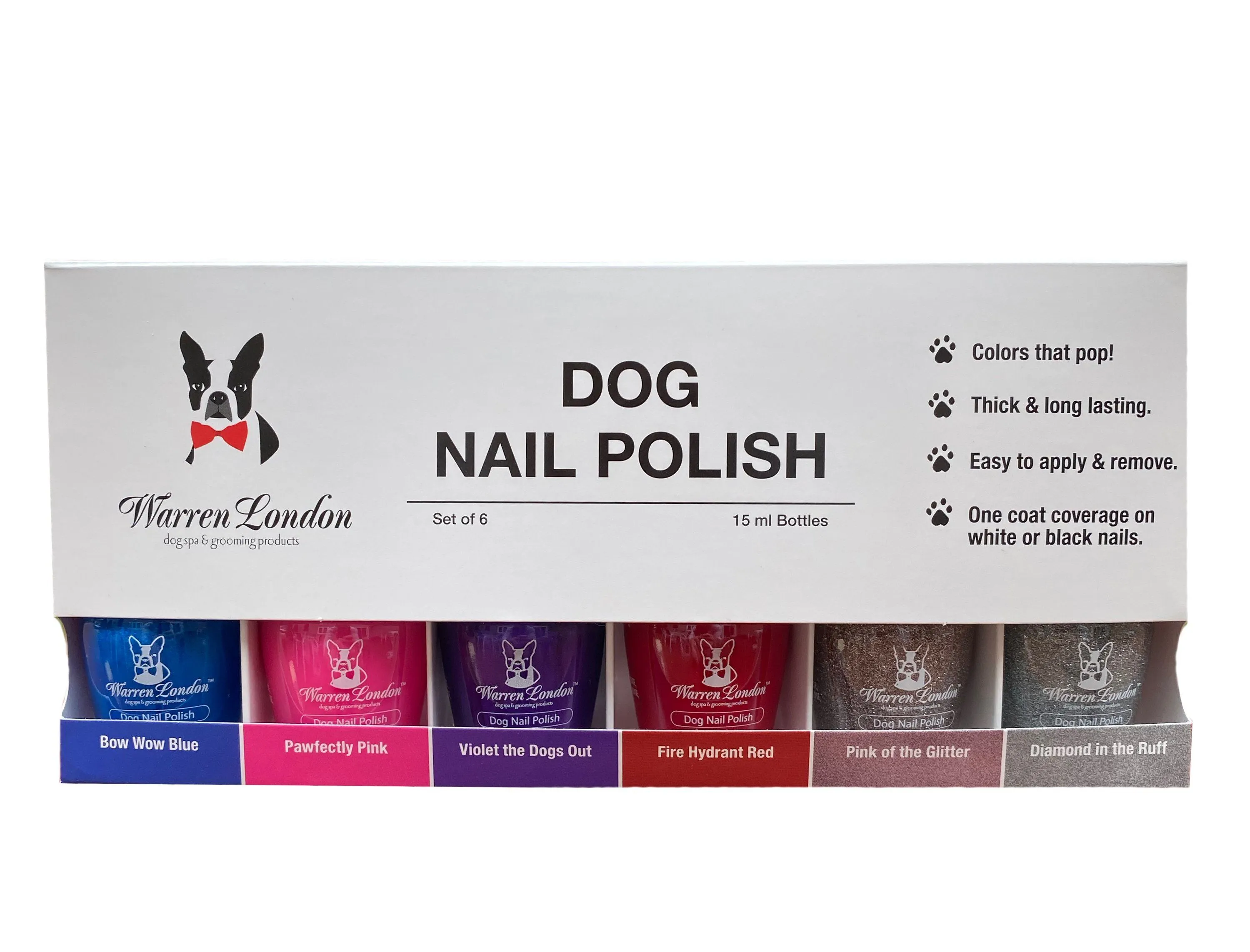 Dog Nail Polish - Polish Bottles with Brush