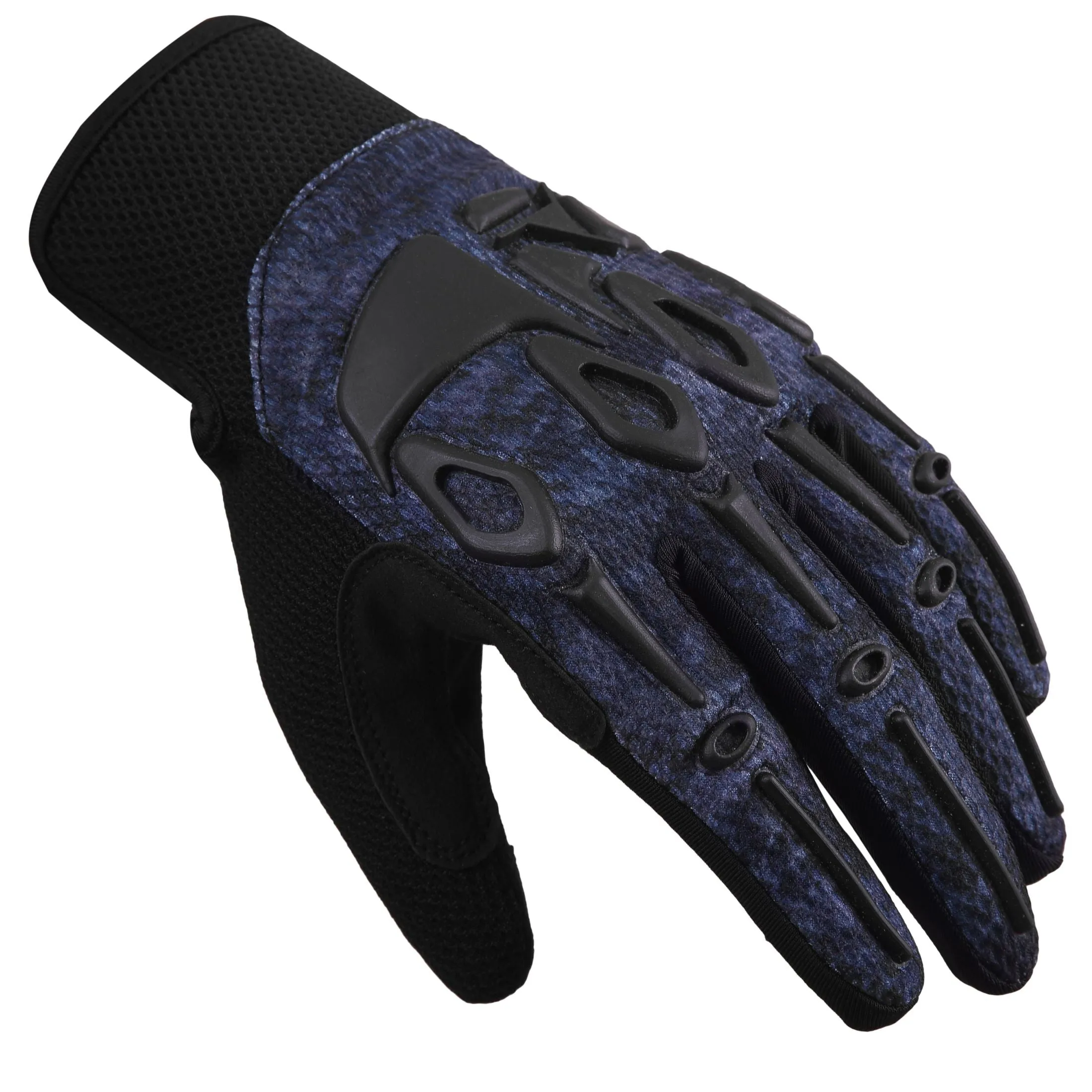 Dream Apparel Motorcycle Gloves Black and Blue