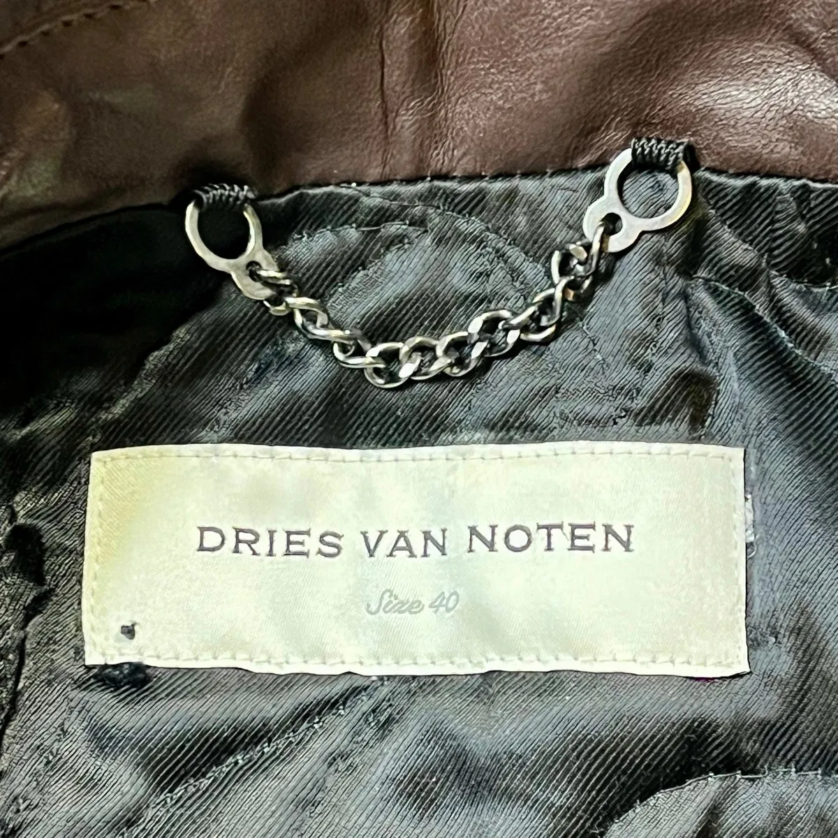 Dries Van Noten Leather Jacket