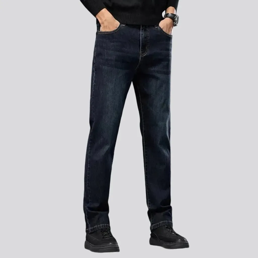 Elastic fit retro jeans for men