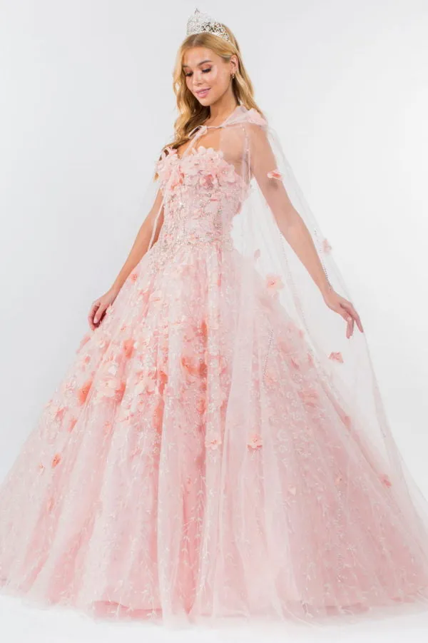 Elizabeth K - GL1939 - Embellished Bodice Sweetheart Quinceanera Dress