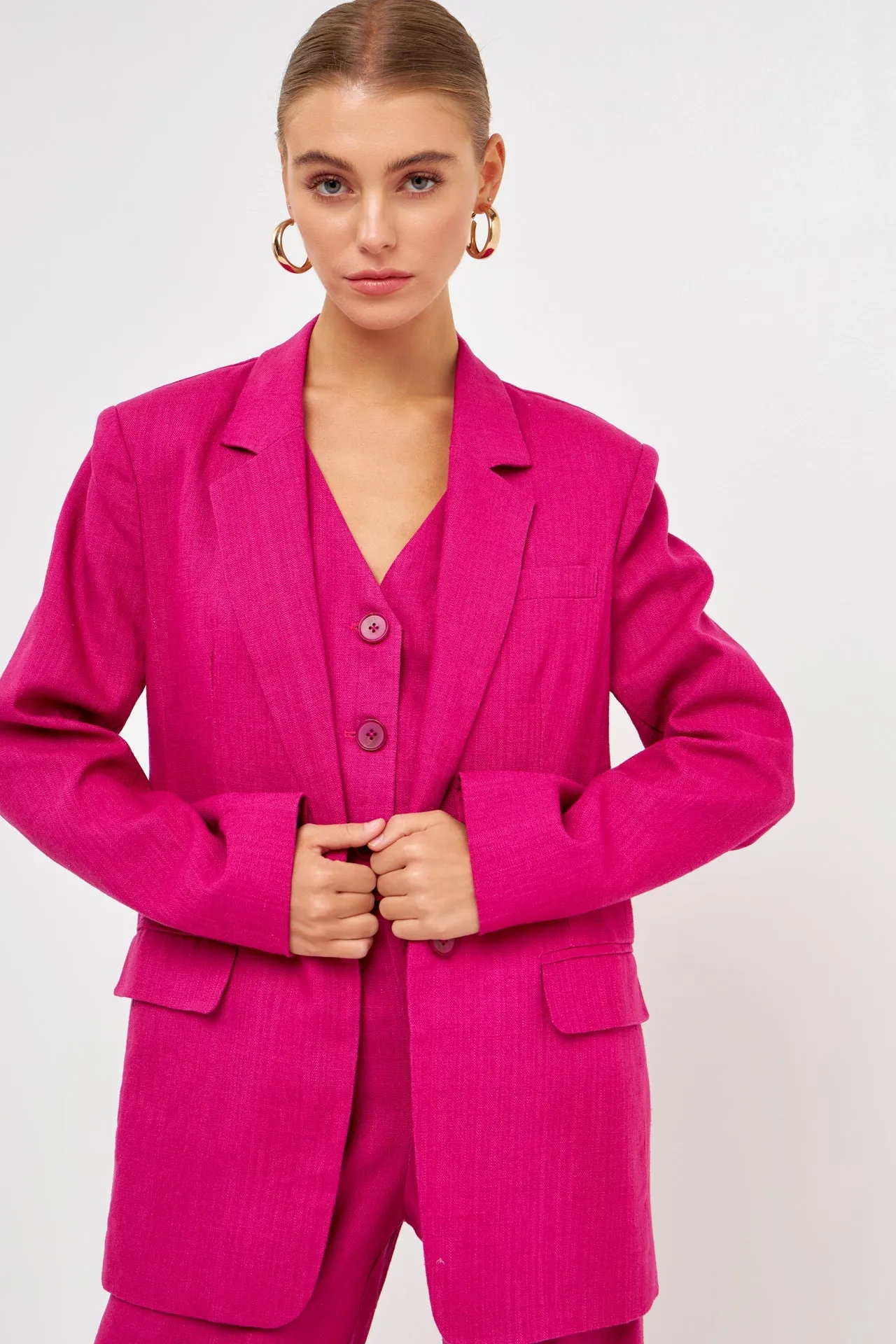 Endless Rose - Linen Blazer