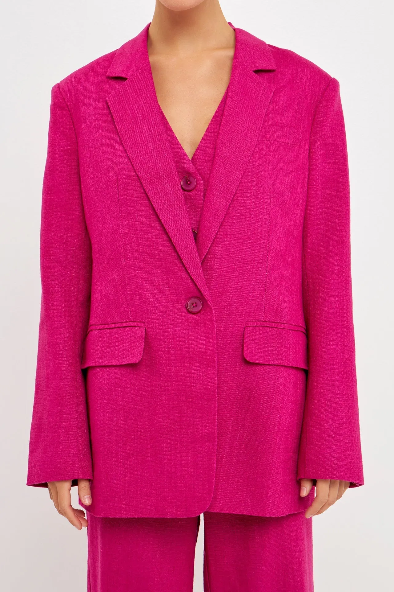 Endless Rose - Linen Blazer