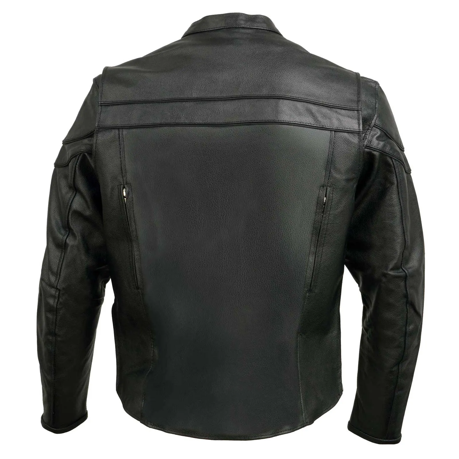 Event Leather Men's Black Sporty Scooter Crossover Motorcycle Riding