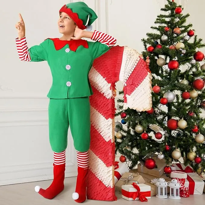 Fancydresswale Christmas dress Elf santa costume for boys and men