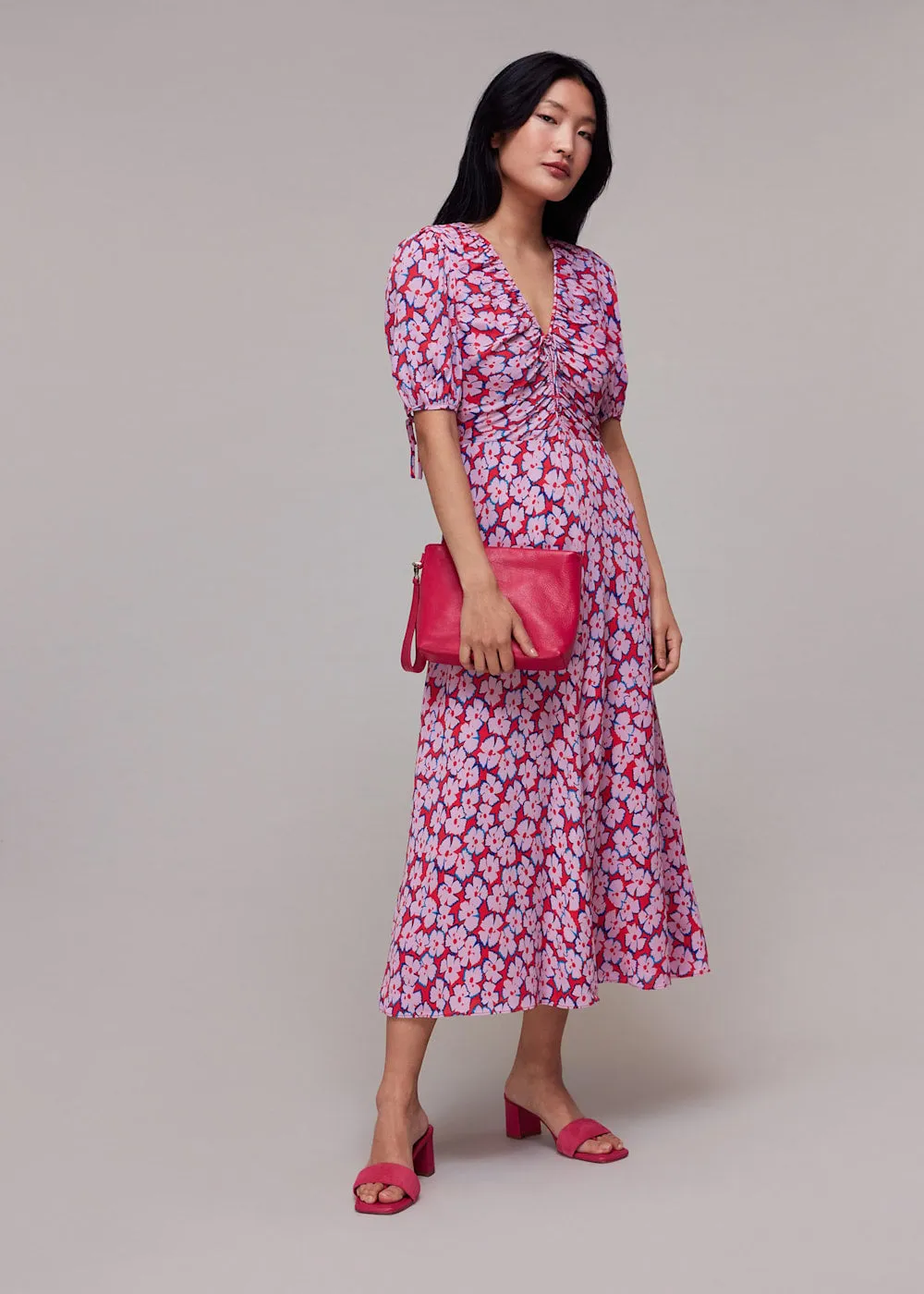 Farfalle Flower Midi Dress