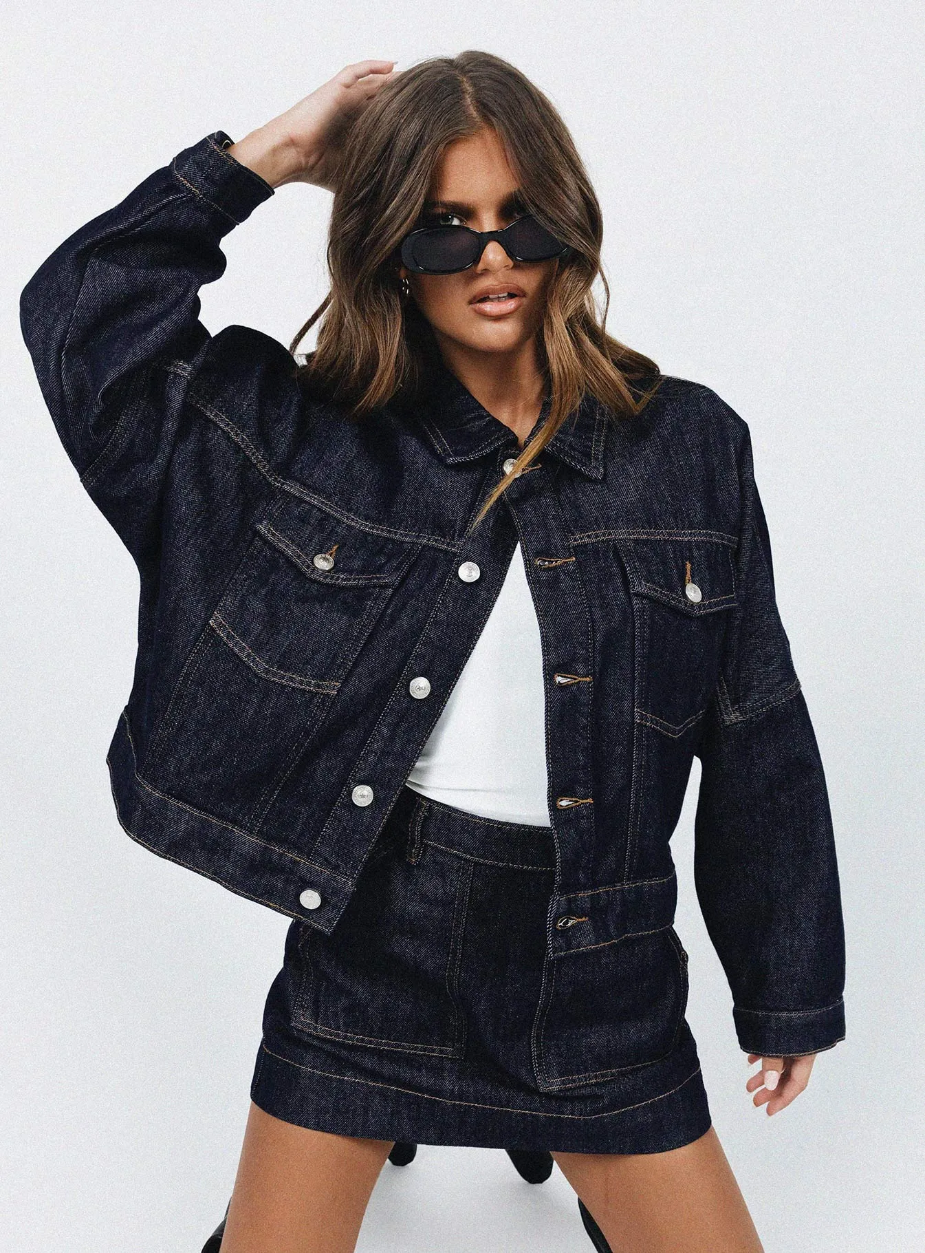 Fashionkova Hughes Jacket Dark Wash Denim