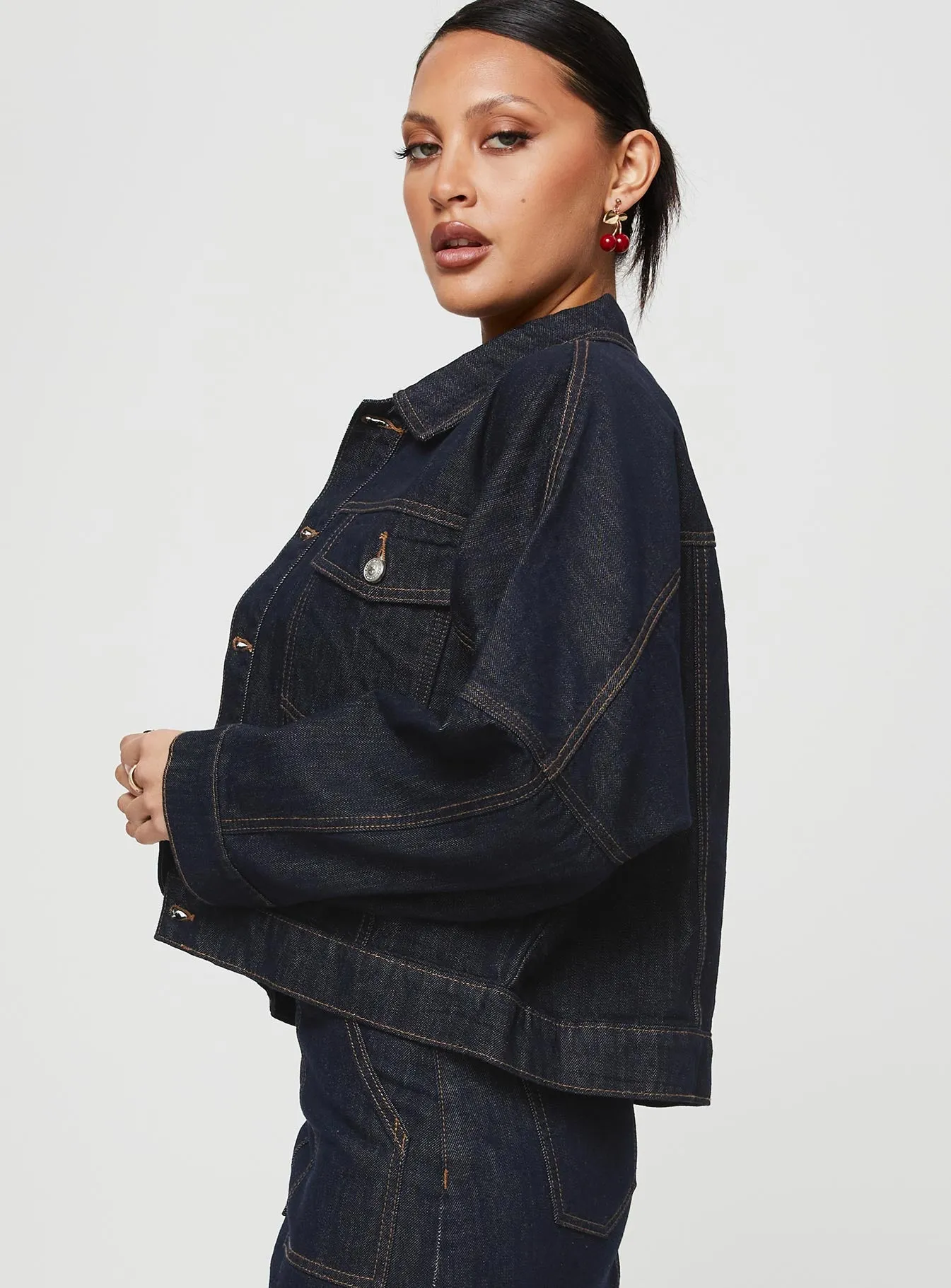 Fashionkova Hughes Jacket Dark Wash Denim