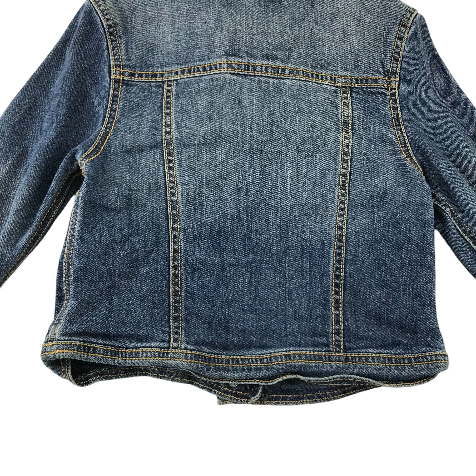 Fatface denim jacket 6-7 years blue slightly cropped cotton