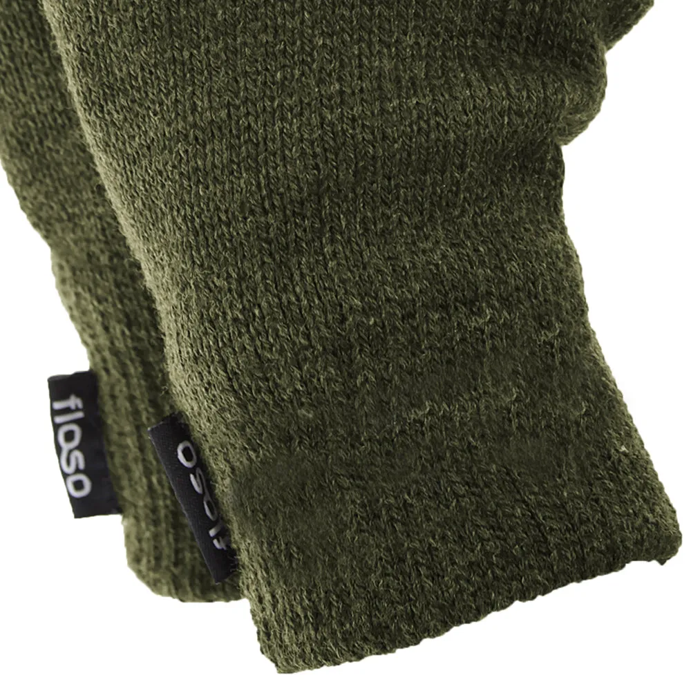 FLOSO Mens Thinsulate Thermal Fingerless Gloves (3M 40g)