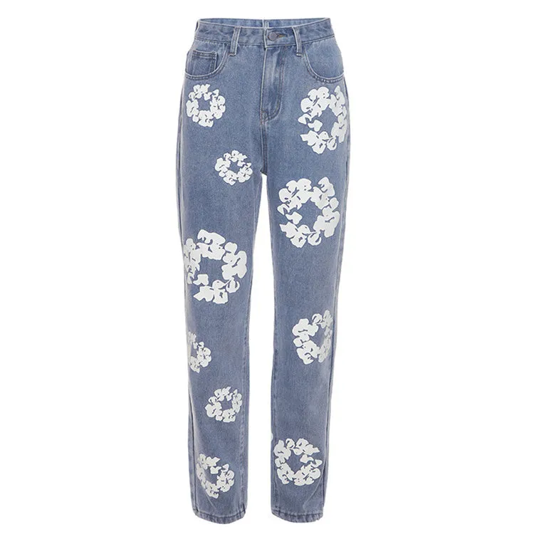 Flower Power Hippy Jeans