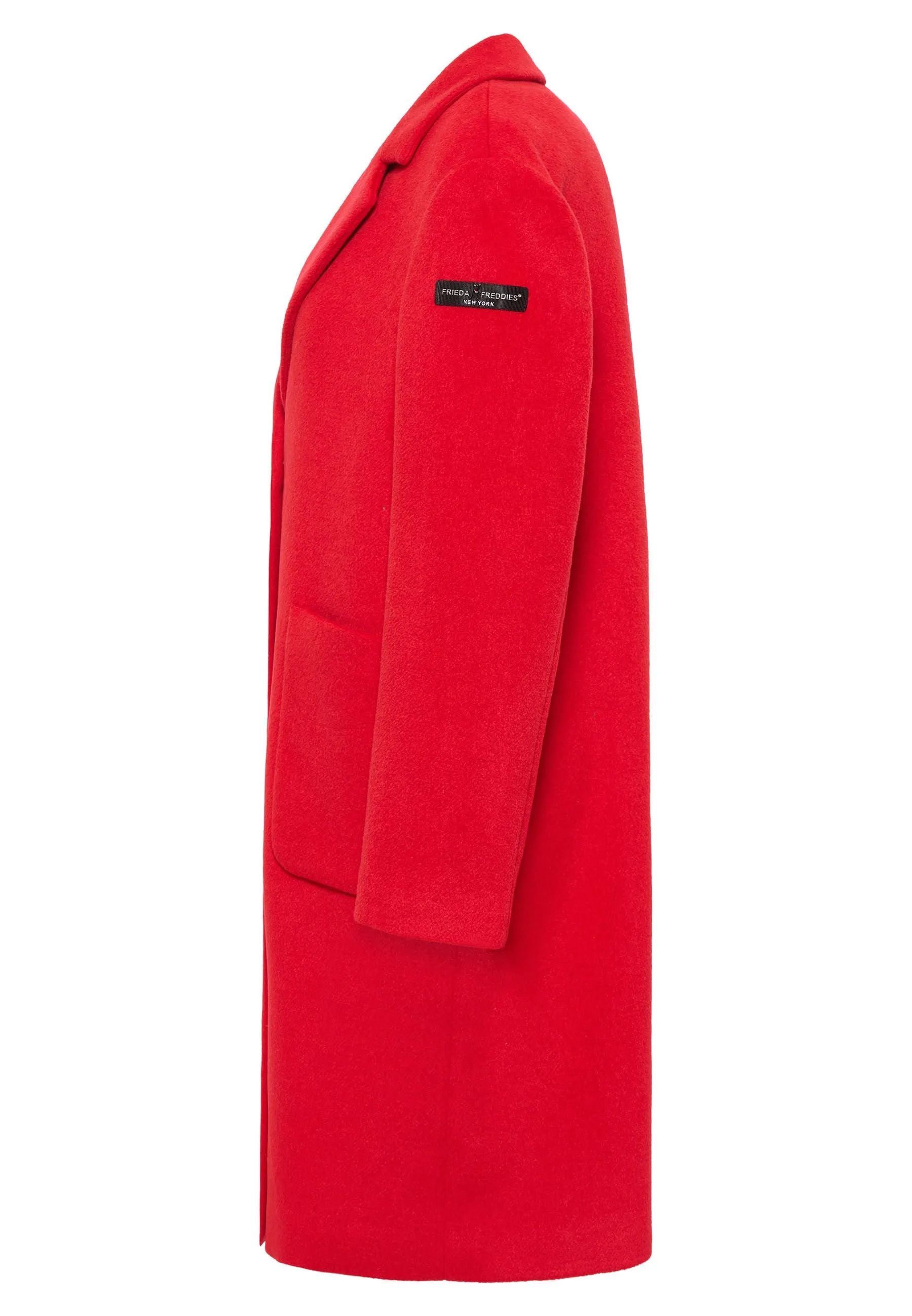 FRIEDA & FREDDIES RED WOOL COAT