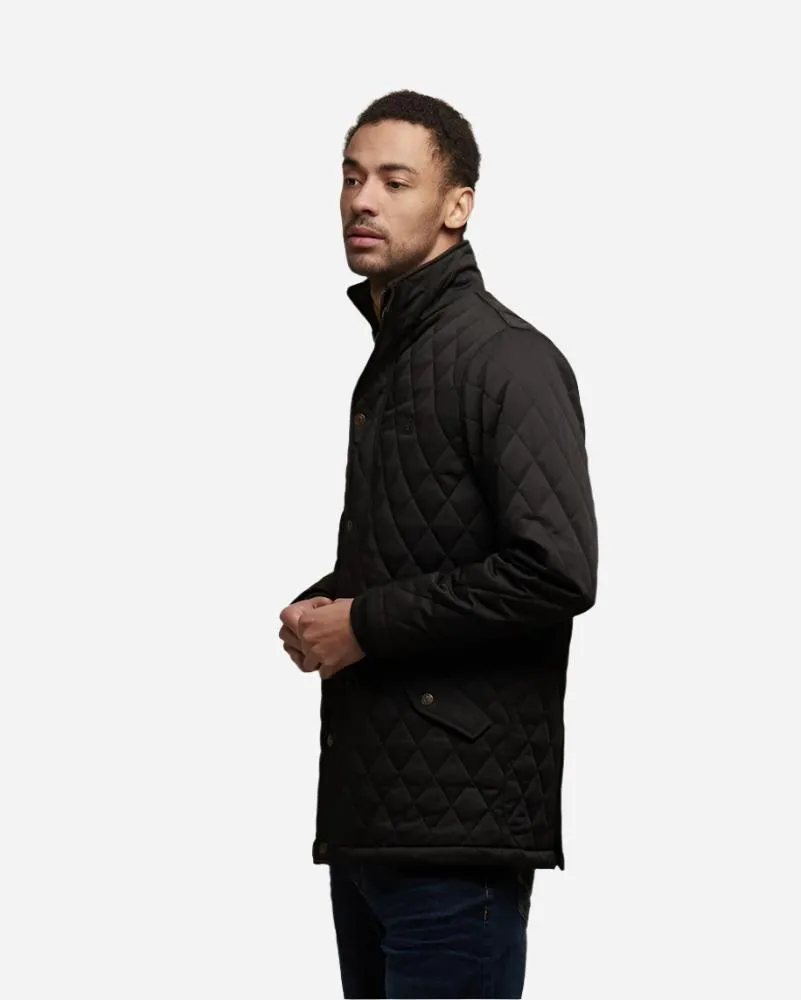 Gabicci BELTRAM Quilted Jacket Black