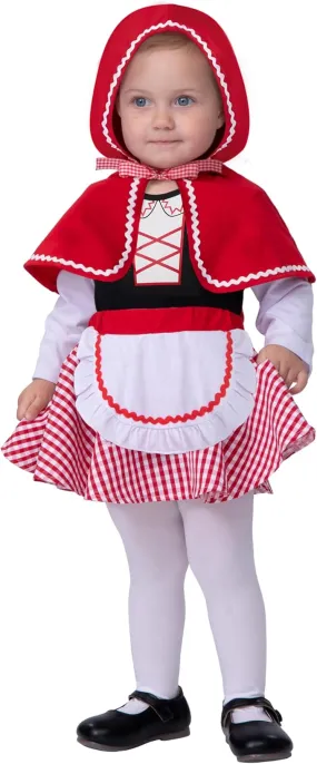 Halloween Baby Costume for Girls, Little Red Riding Hood Cape Outfit