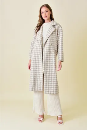 Hazel Houndstooth Coat