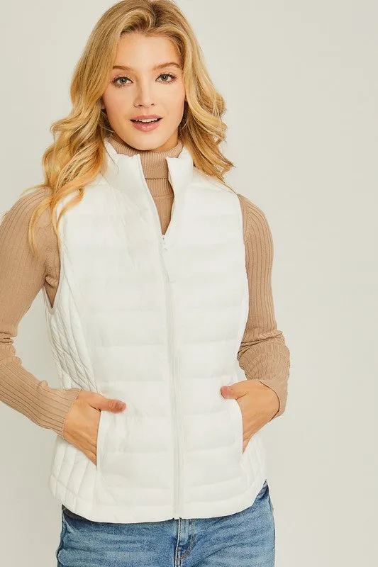 Heather Ultra Lightweight Padded Puffer Vest