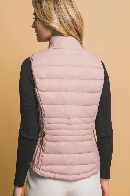 Heather Ultra Lightweight Padded Puffer Vest