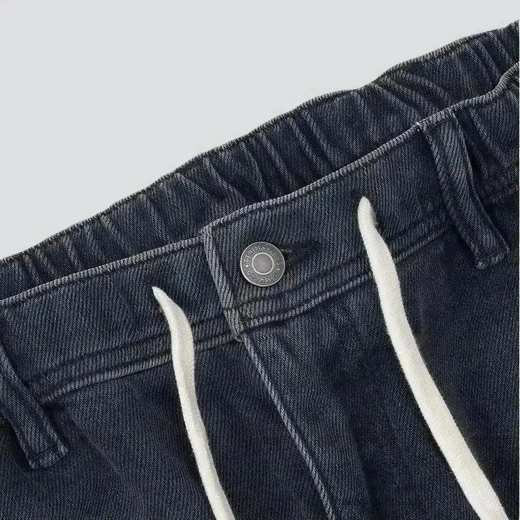 Heavyweight men's dark jeans