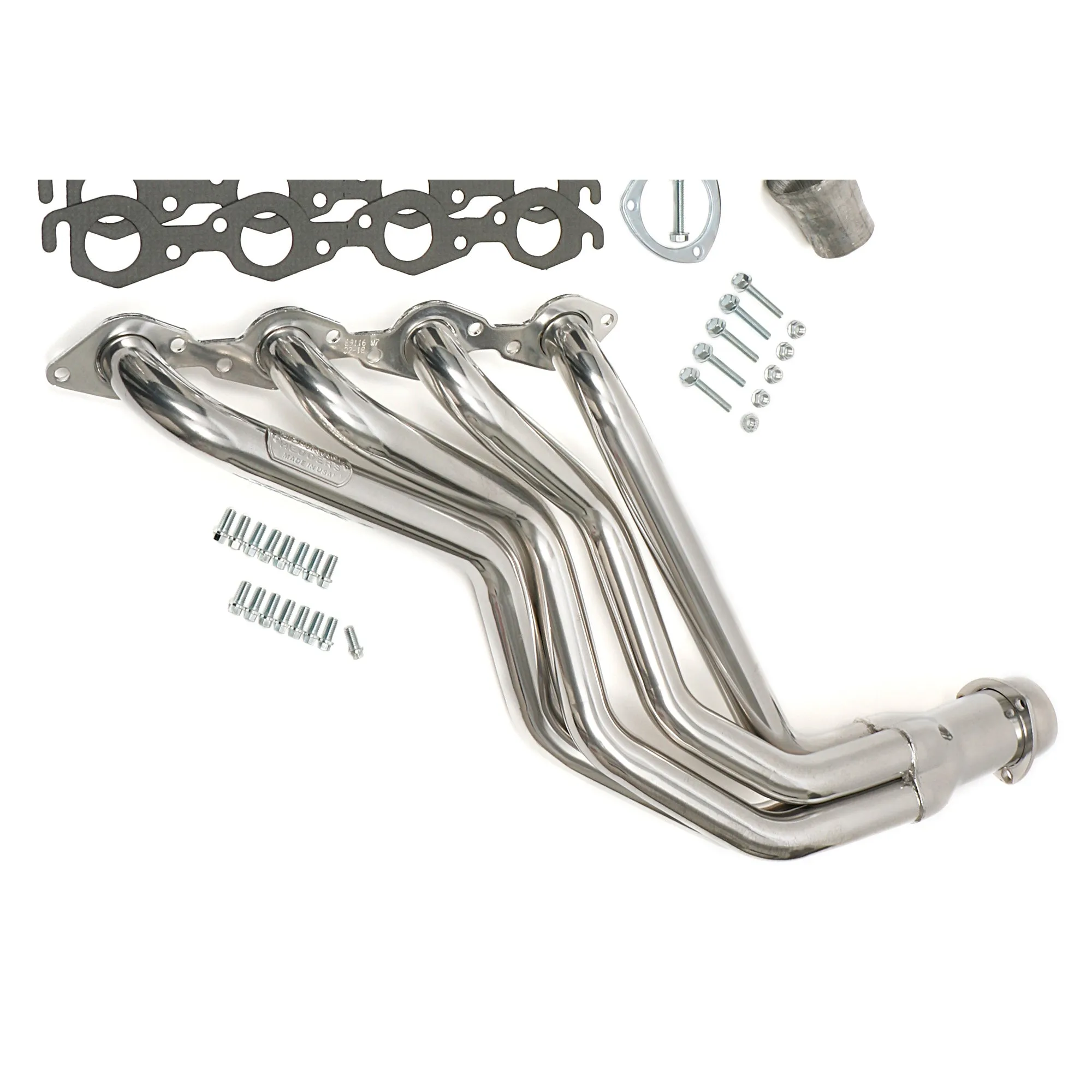 Hedman Hedders Street Headers - 1.75 in Primary - 3 in Collector - Metallic Ceramic - Big Block Chevy - GM Fullsize SUV / Truck 1967-91 - Pair