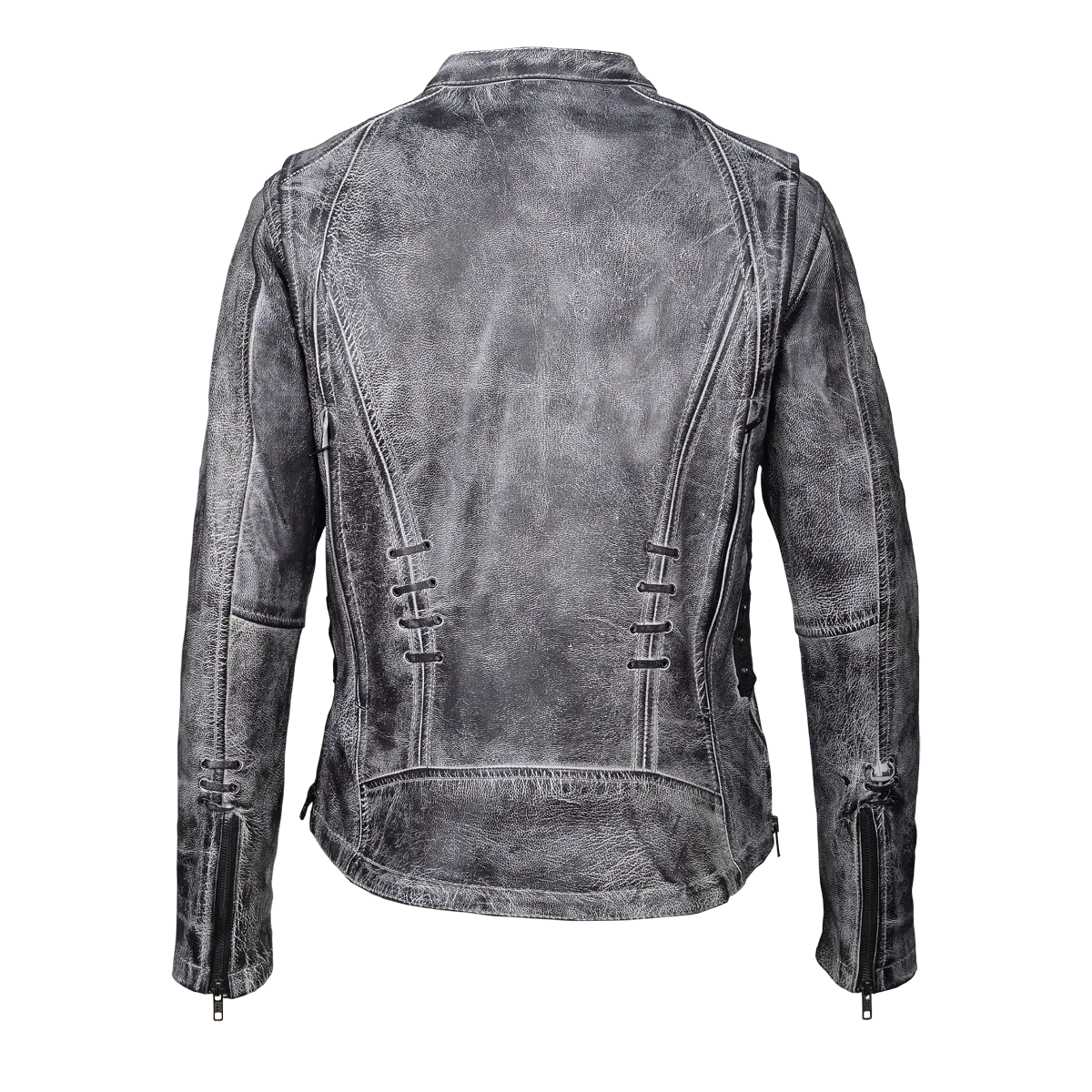 HML638WB Ladies Lightweight Acid Wash Goat Skin Leather Jacket