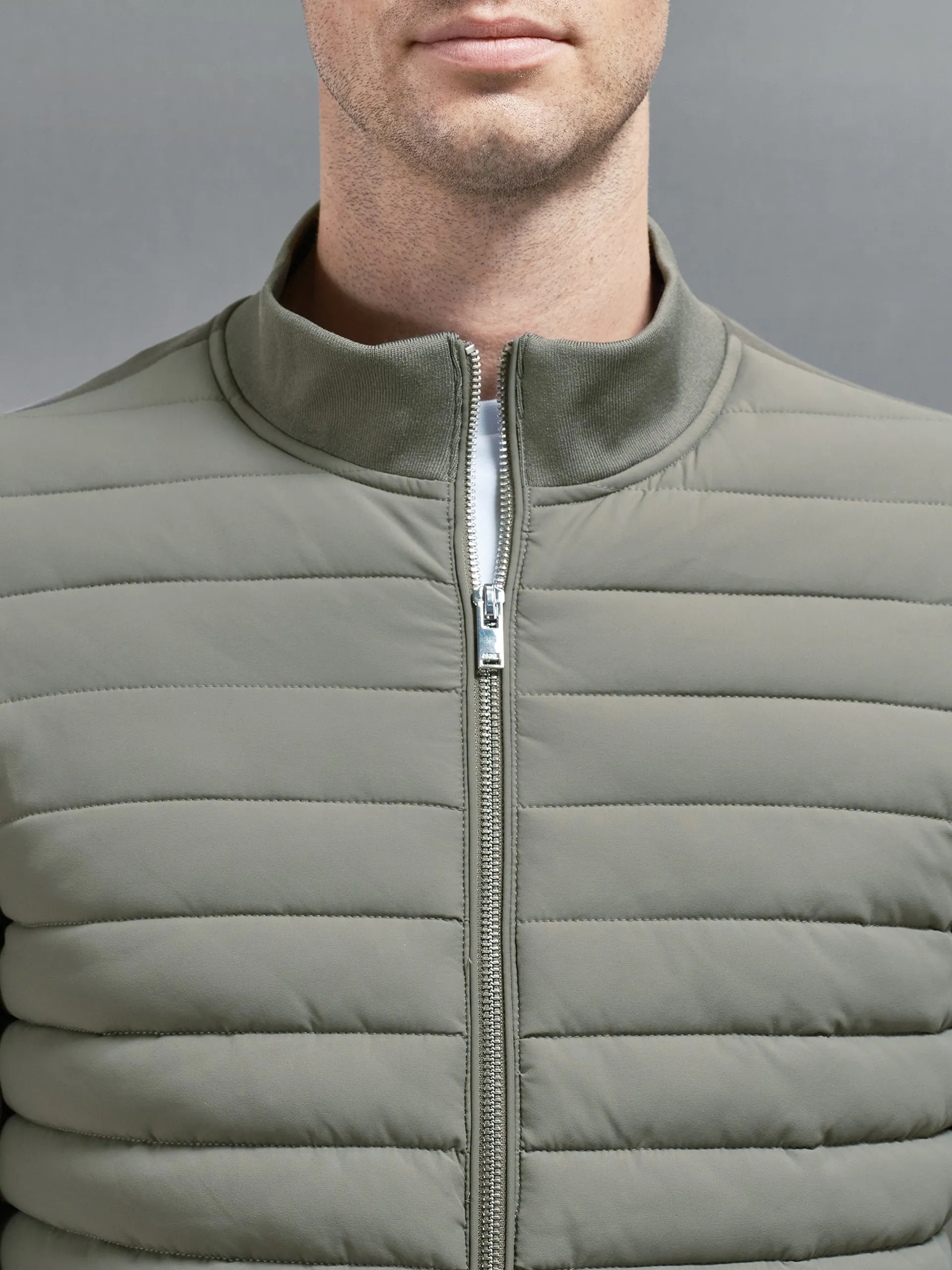 Hybrid Quilted Jacket in Sage