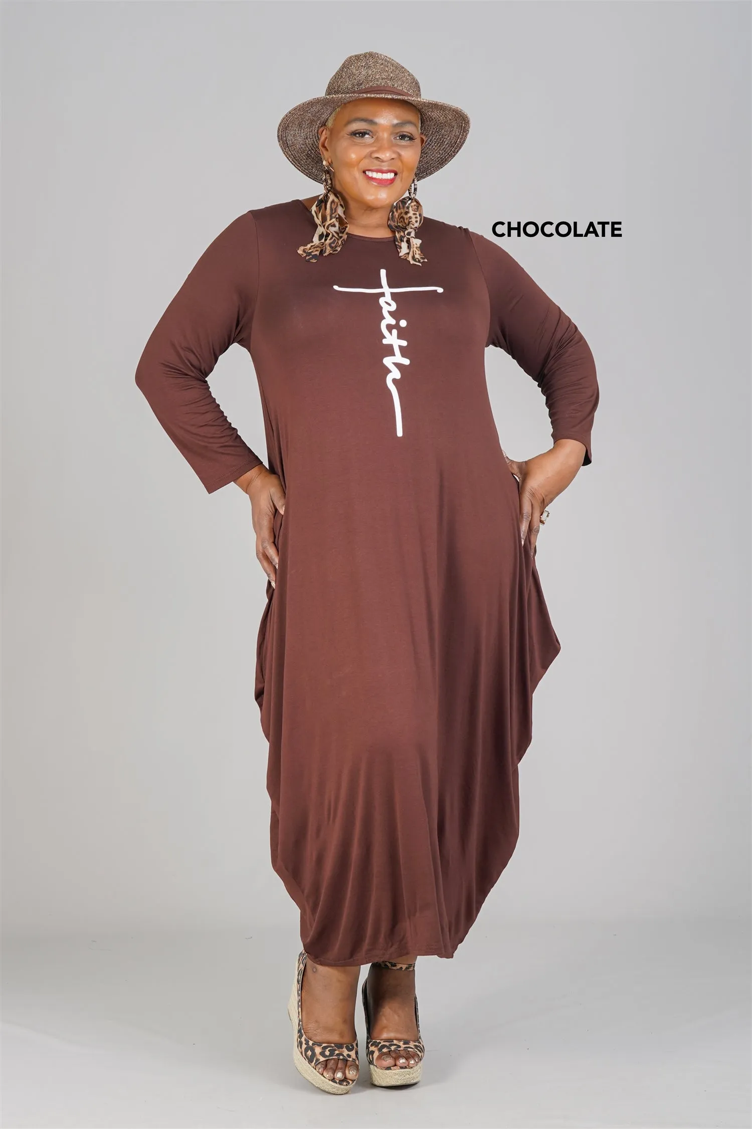 KaraChic CHH20022 Faith Knit Maxi Dress