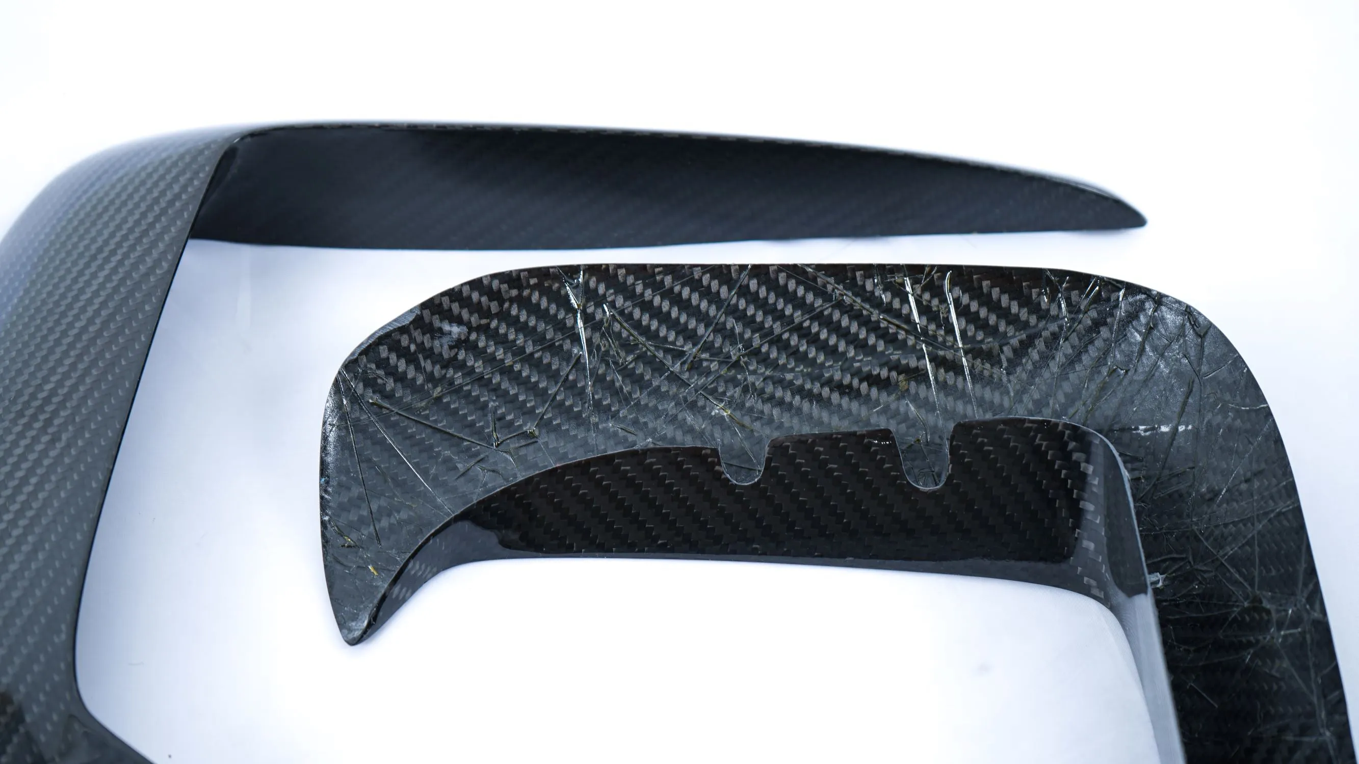 Karbel Carbon Dry Carbon Fiber Front Bumper Upper Valences for Volkswagen Golf GTI MK7.5