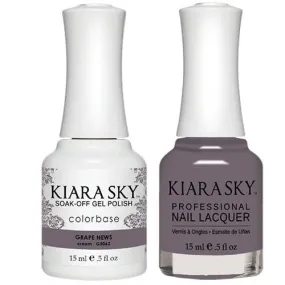 Kiara Sky All-in-One Gel   Polish Duo - 5062 Grape News!