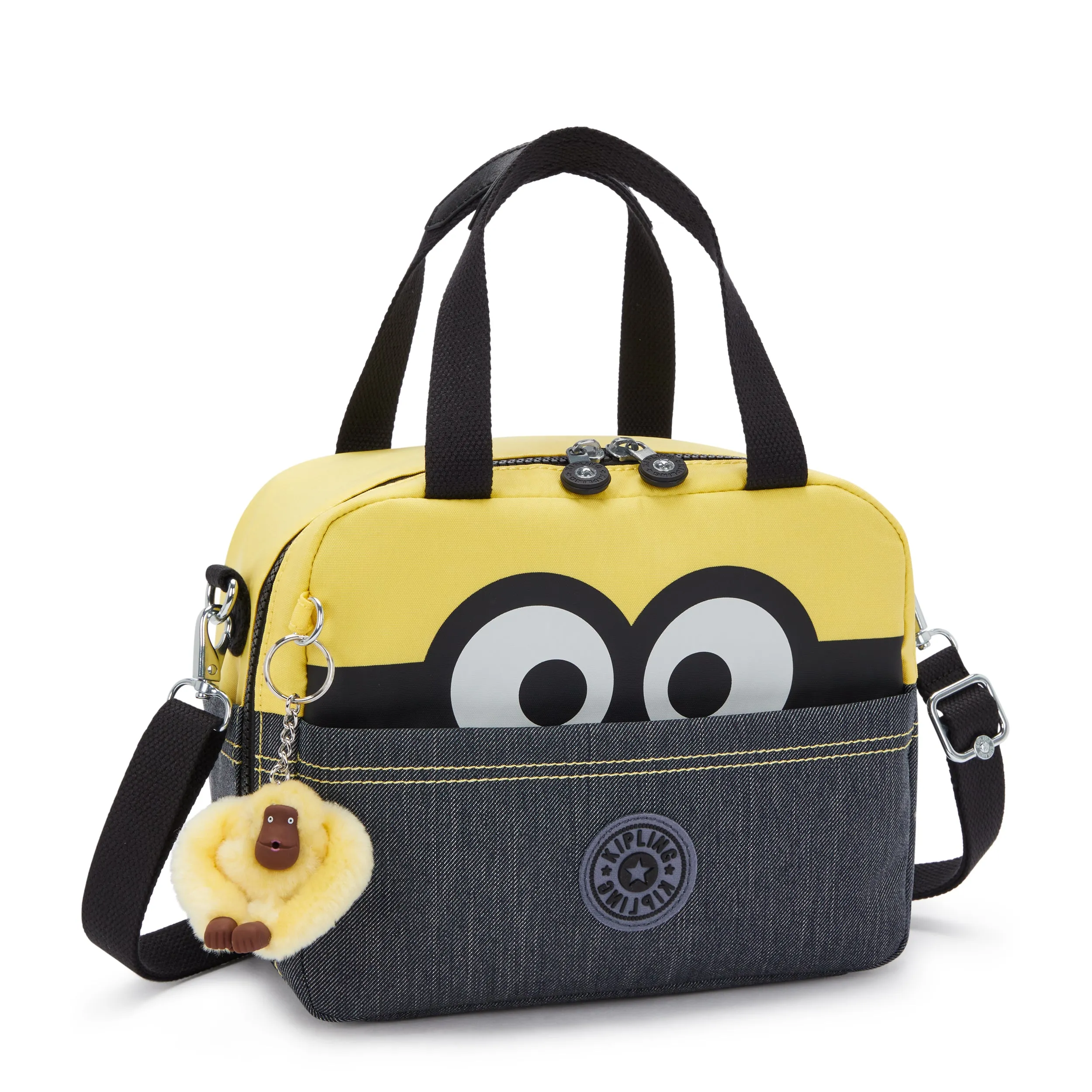 Kipling Miyo Minion Jeans Bl Large Lunch Bag with Trolley Sleeve C2I5533-MI8