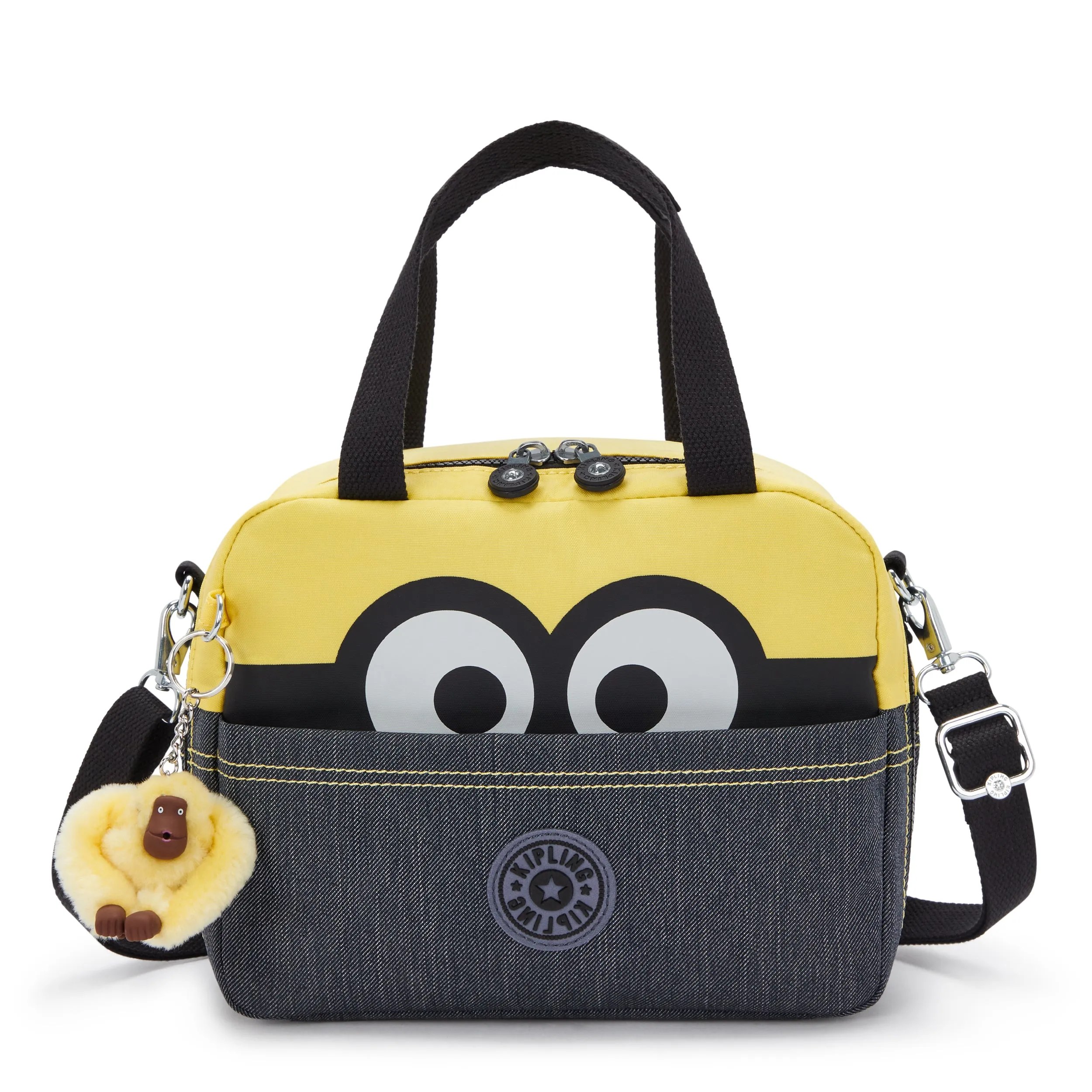 Kipling Miyo Minion Jeans Bl Large Lunch Bag with Trolley Sleeve C2I5533-MI8