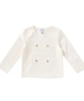 KIPP White Woven Blazer