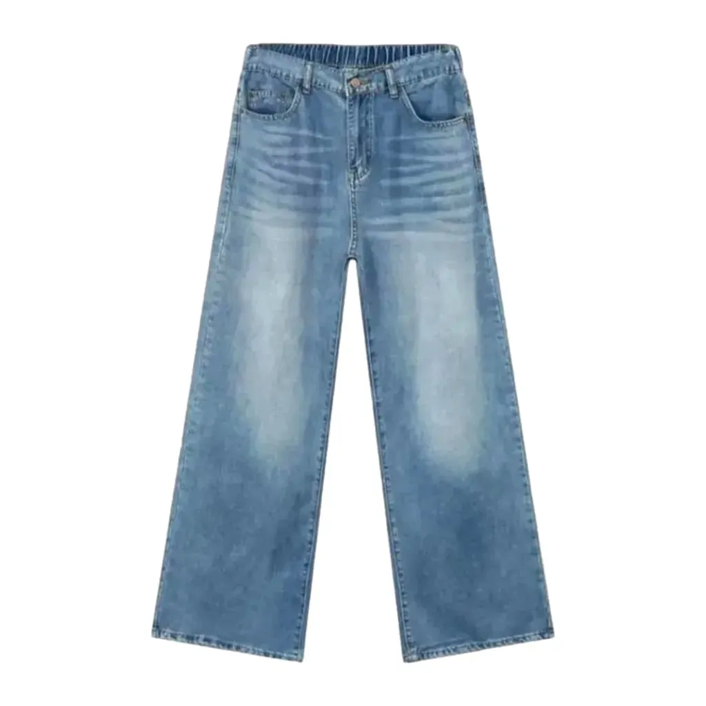 Light wash street style men's jeans