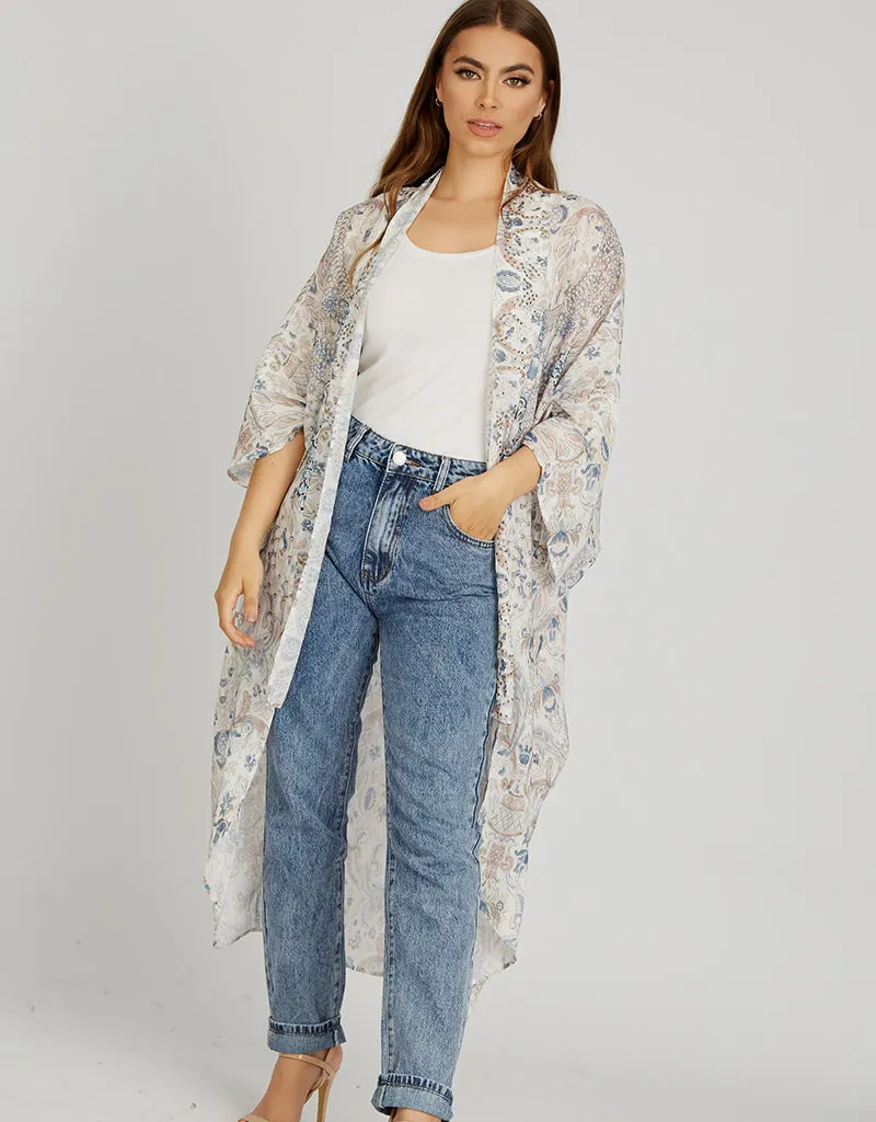 Lilla Beaded Cardigan