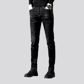 Lined slim-fit men's jeans