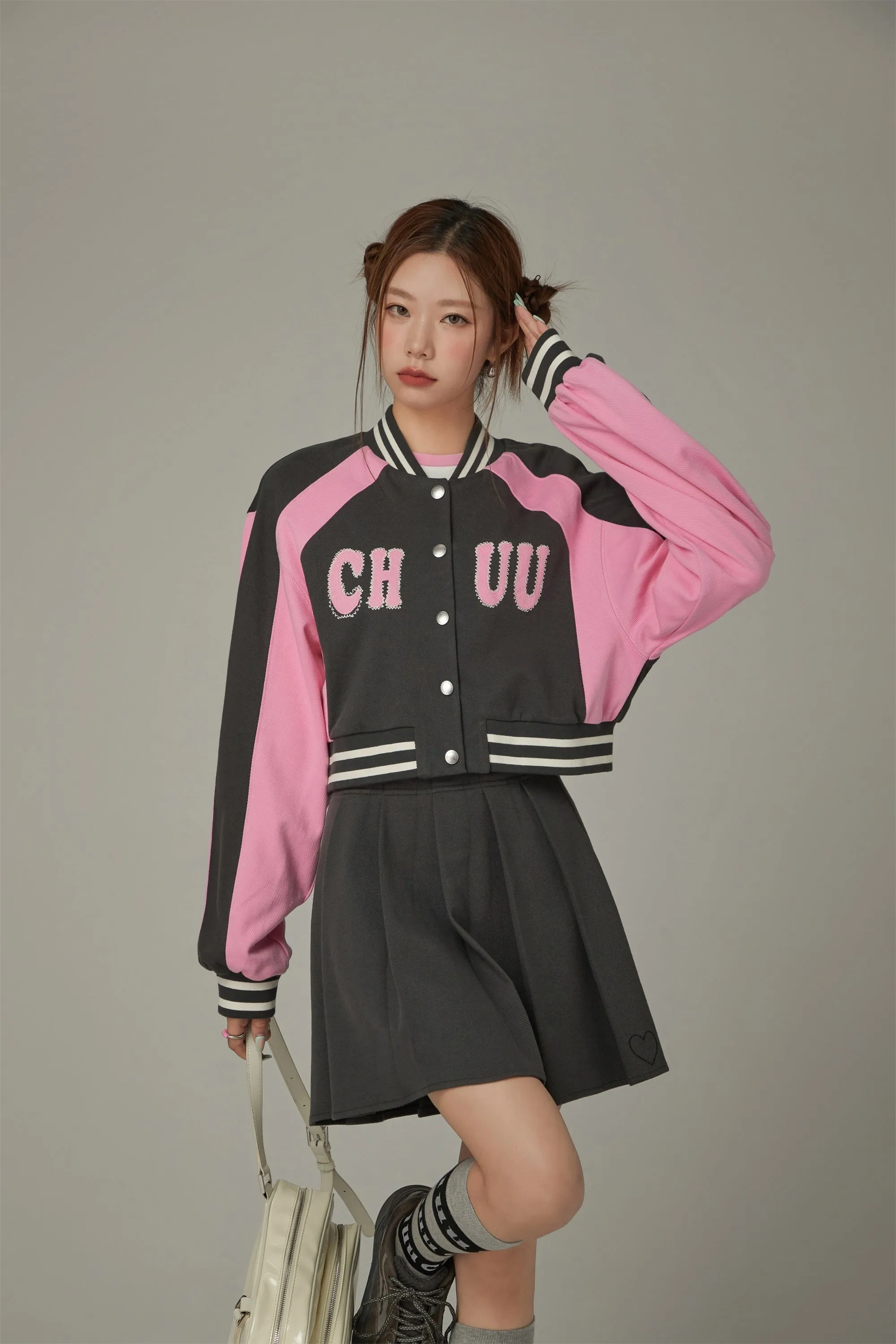 Logo Varsity Cropped Jacket