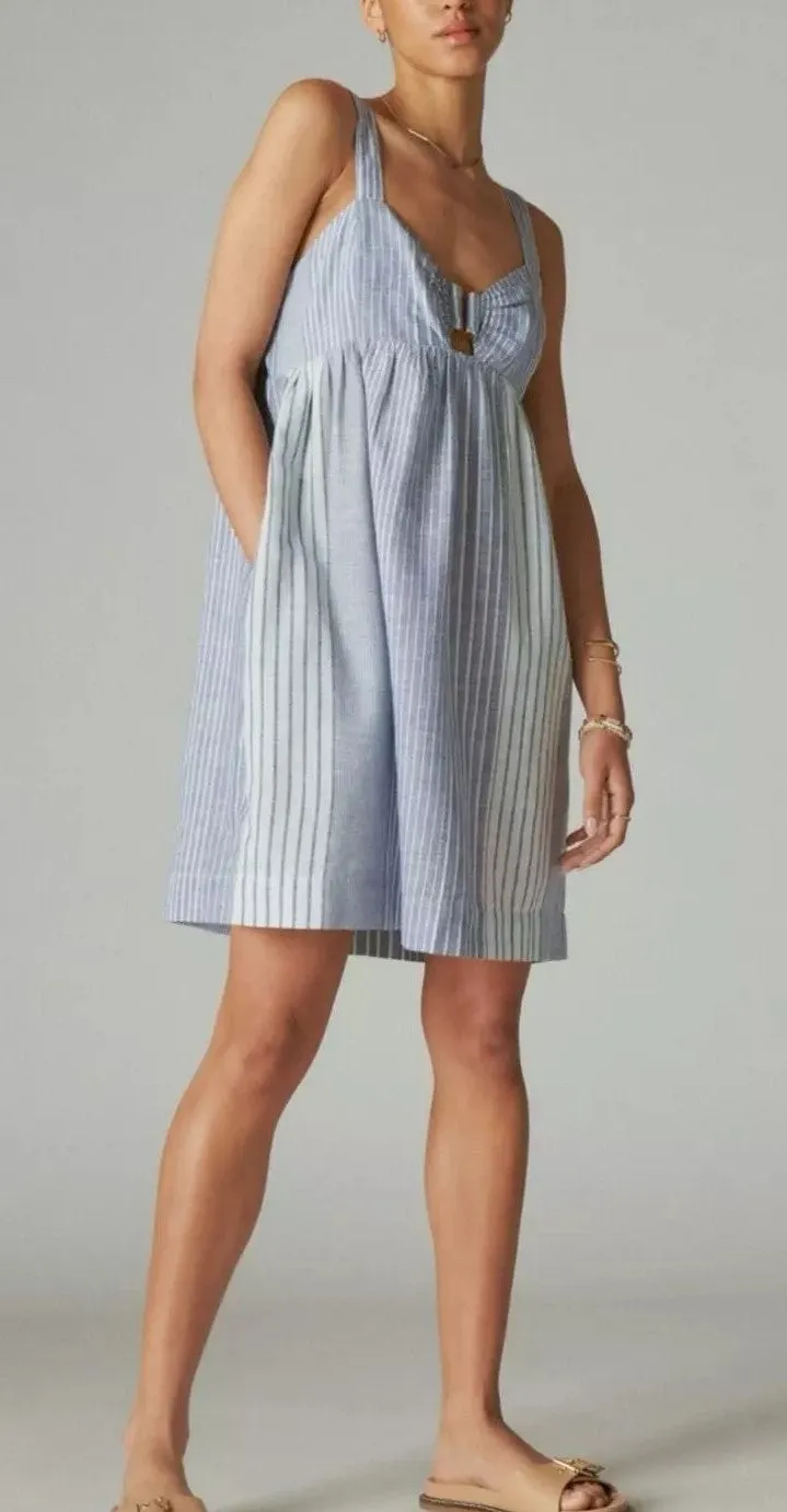 Lucky Brand Sleeveless Cutout Babydoll Dress