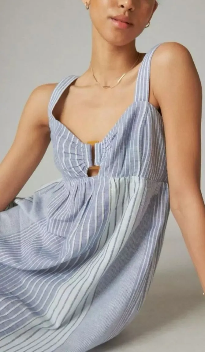 Lucky Brand Sleeveless Cutout Babydoll Dress