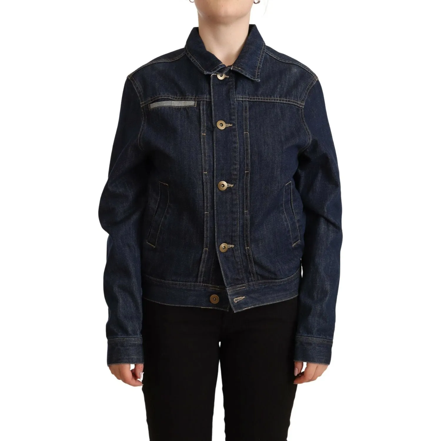 Master Coat Chic Dark Blue Denim Jacket