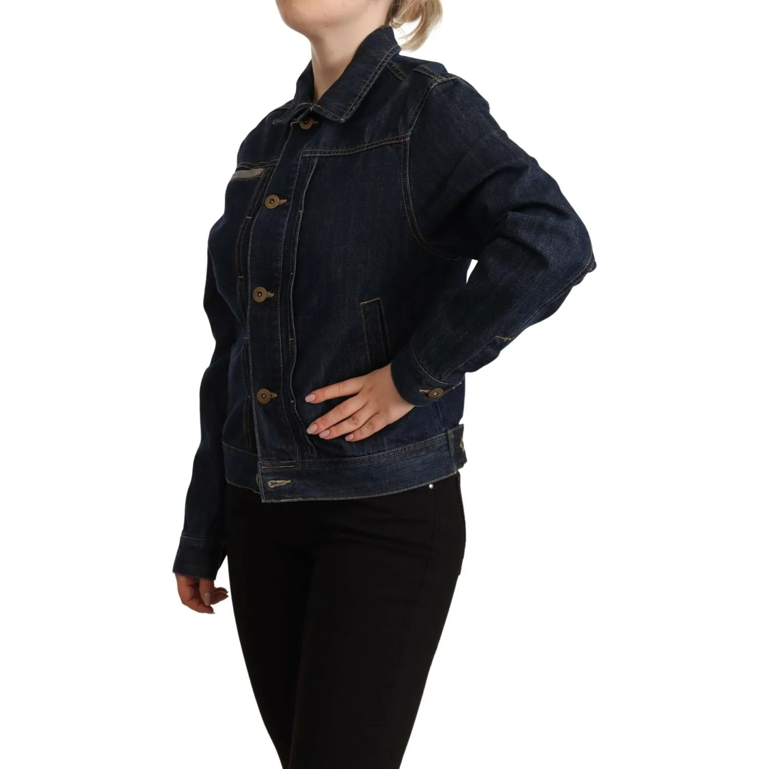 Master Coat Chic Dark Blue Denim Jacket