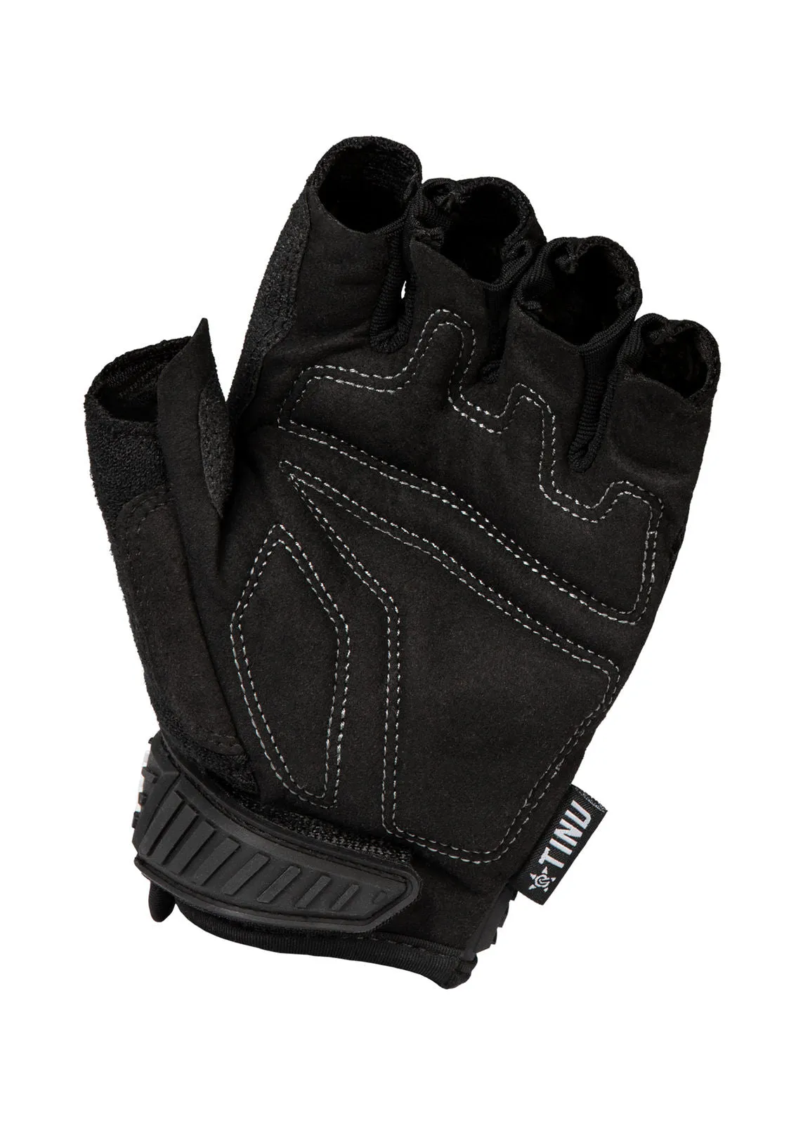 Mens Flex Guard Fingerless Gloves - Black