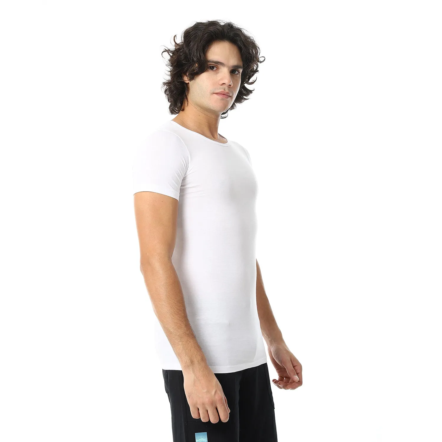 Mens Half Sleeve Combed 3 Pcs - White