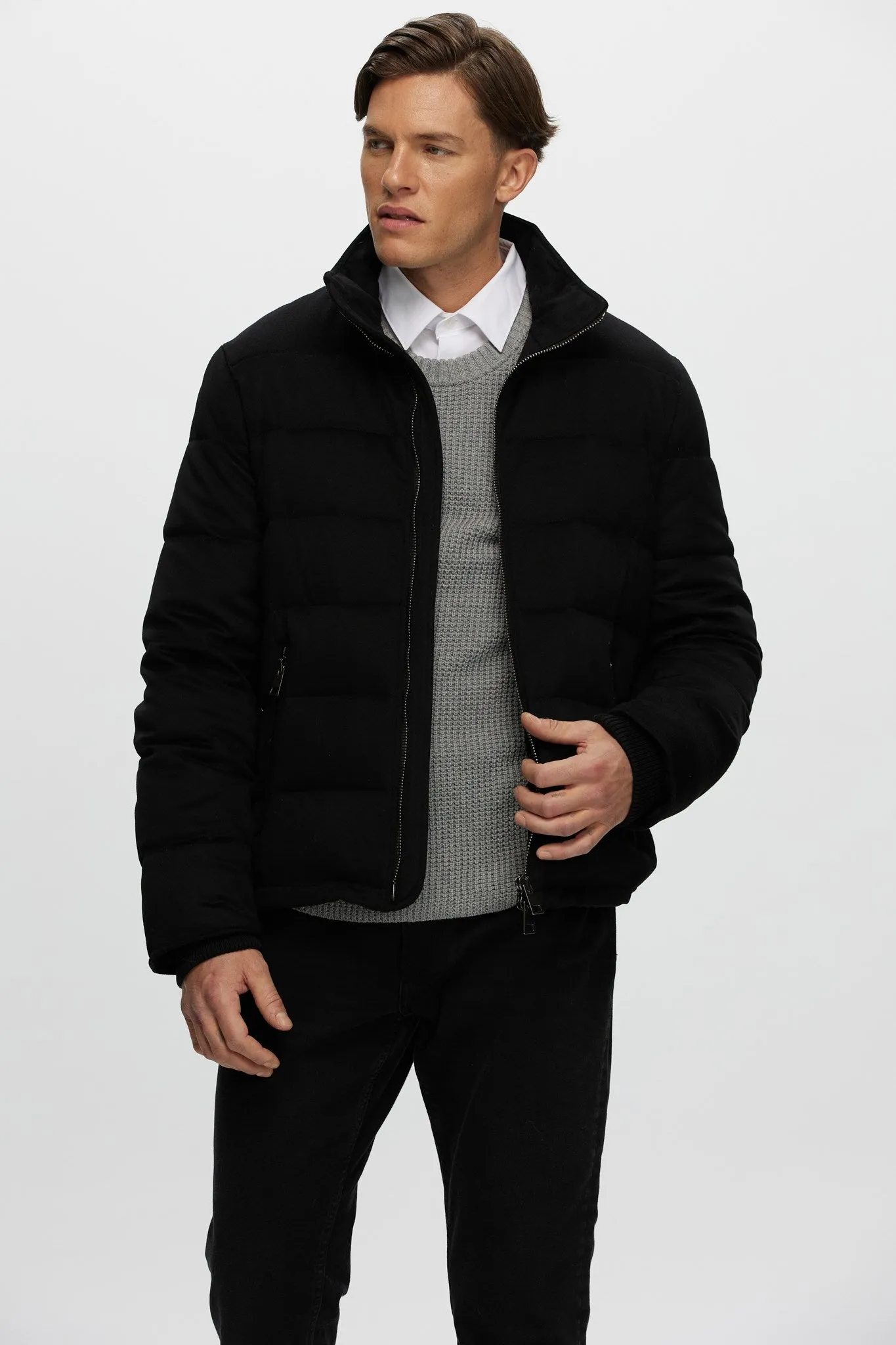 Men's Loro Piana Cashmere Quilted Down Jacket