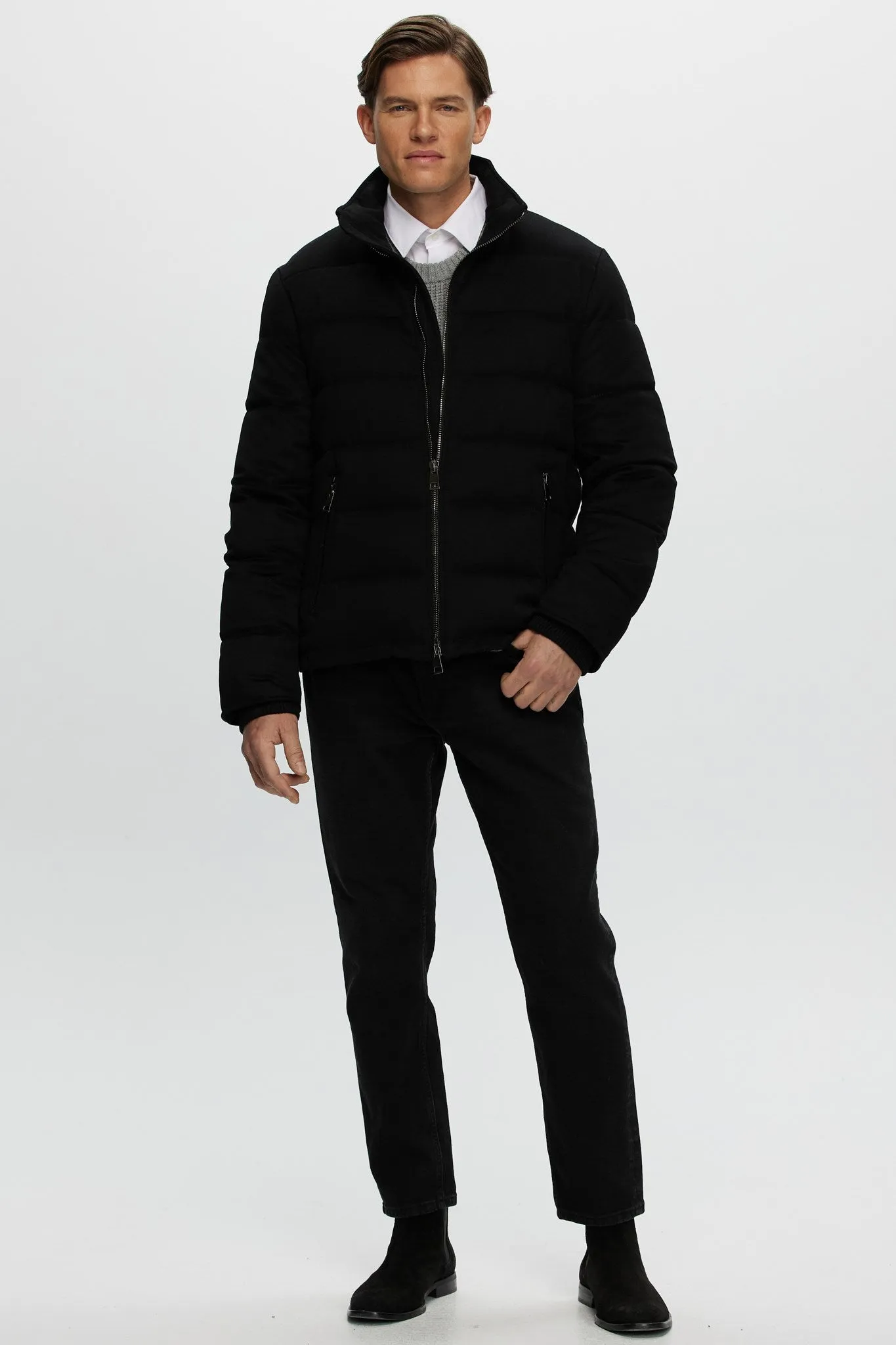 Men's Loro Piana Cashmere Quilted Down Jacket