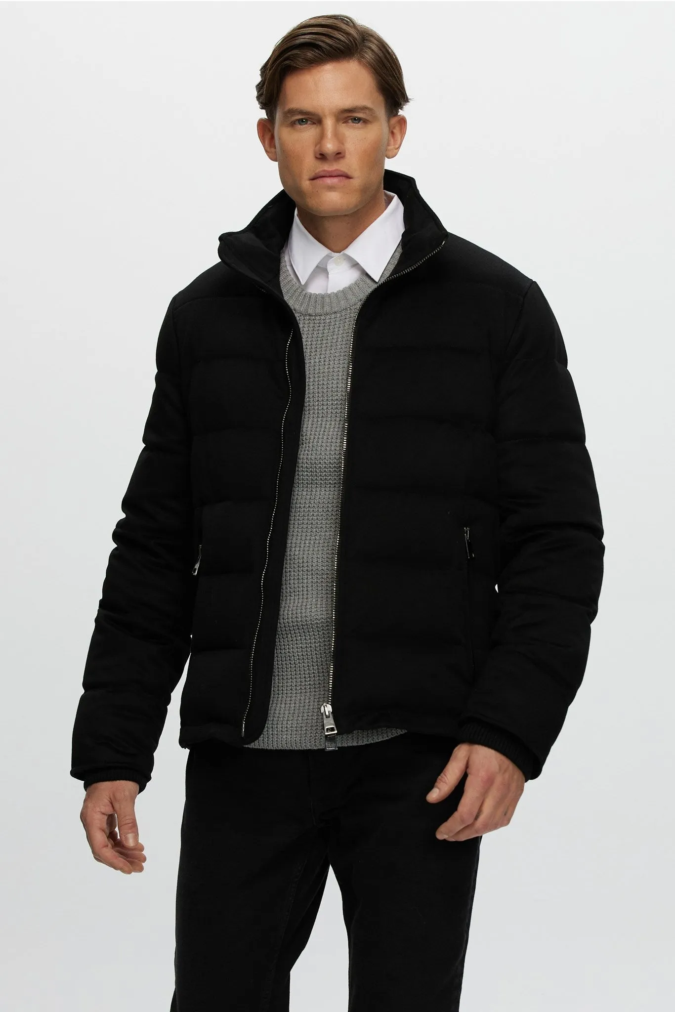 Men's Loro Piana Cashmere Quilted Down Jacket