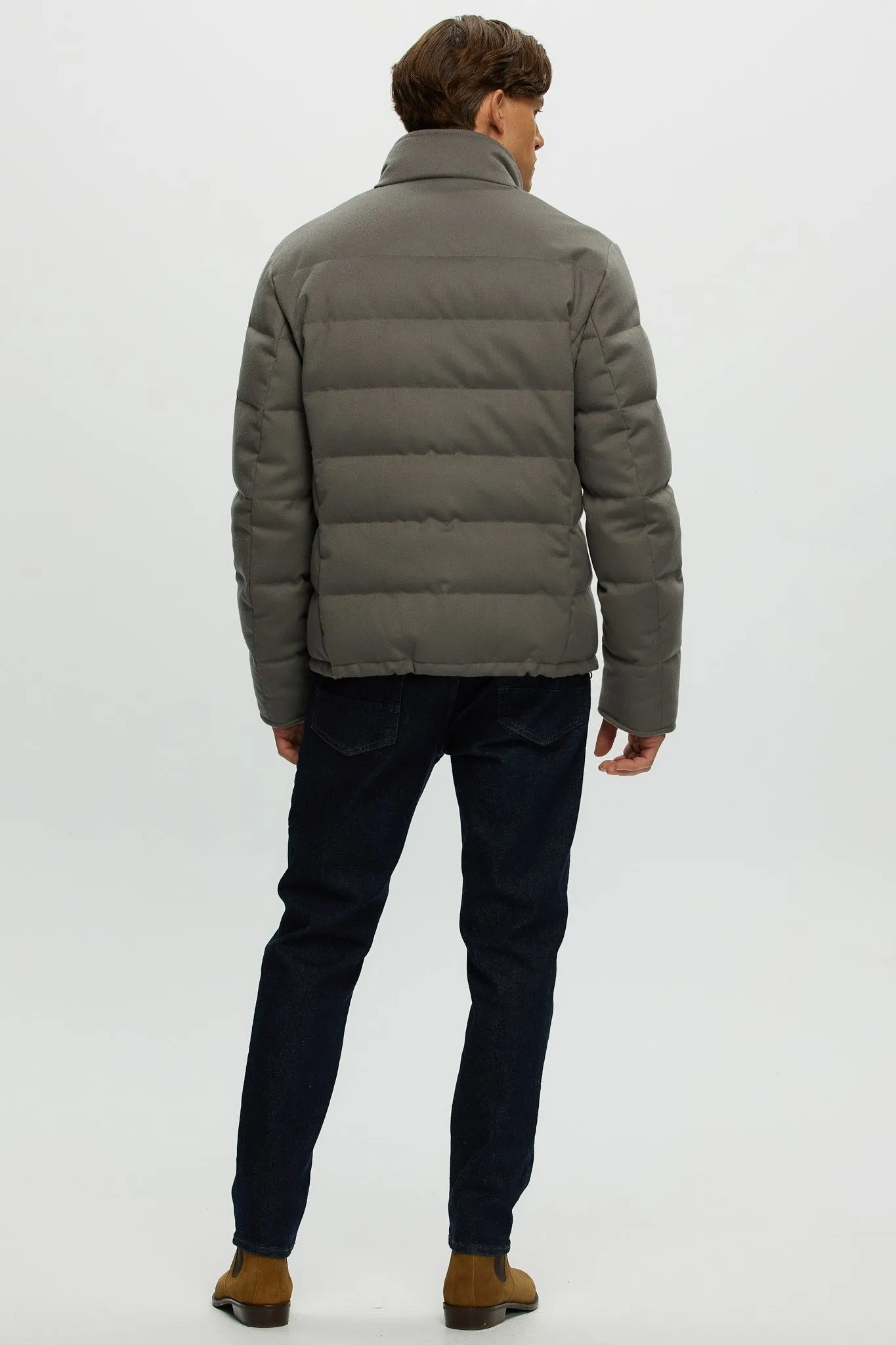 Men's Loro Piana Cashmere Quilted Down Jacket