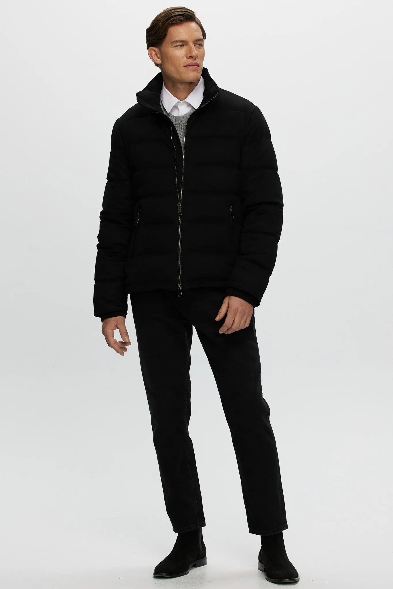 Men's Loro Piana Cashmere Quilted Down Jacket